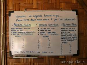 Bord for Dive Planning