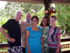 Souvenir photo with Sonya (middle), Michael and Heike