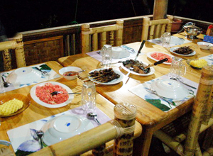 Gedeckter Tisch im SeaGarden Resort