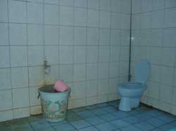 Bathroom in a cheep homestay