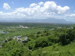 Blick vom Otanaha Fort ins Umland von Gorontalo