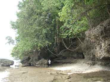 Strand vor Grundstck
