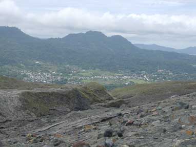 Look back at Tomohon