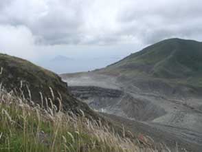 Look on the crater and on the islands of Bunaken and Manado Tua